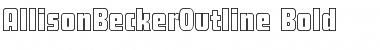 AllisonBeckerOutline Font