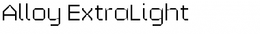 Alloy ExtraLight Font