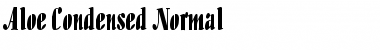 Aloe-Condensed Normal Font