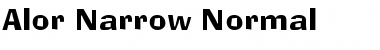 Alor Narrow Normal Font