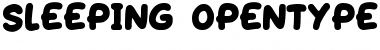Sleeping Font