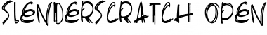 Slenderscratch Font