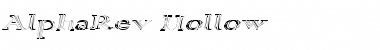 AlphaRev Hollow Font