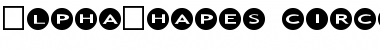 AlphaShapes circles Font