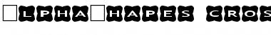 AlphaShapes crosses 3 Font