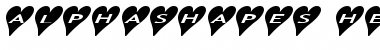 AlphaShapes hearts 2a Font