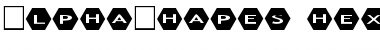 AlphaShapes hexagons 2 Normal Font