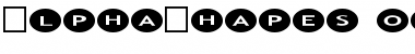 AlphaShapes ovals 2 Font