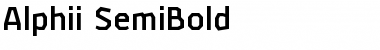 Alphii SemiBold Regular Font