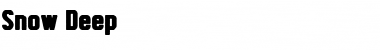Snow Deep Font