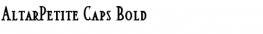 Download AltarPetite Caps Bold Font