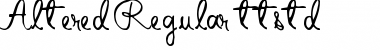 Altered Font