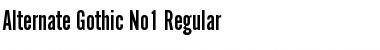 Alternate-Gothic-No1 Regular Font