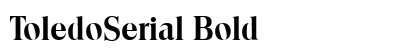 ToledoSerial Bold Preview