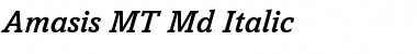 Amasis MT Md Font