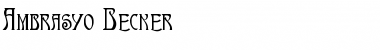 Ambrasyo Becker Font