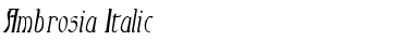 Ambrosia Italic Font Ambrosia Italic Font