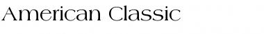 American Classic Regular Font