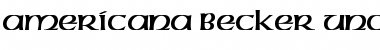 Americana Becker Uncial Font