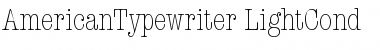 AmericanTypewriter Font