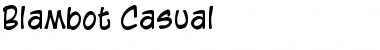 Blambot Casual Font