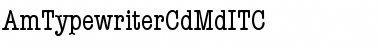 AmTypewriterCdMdITC Font