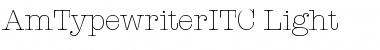 AmTypewriterITC Font