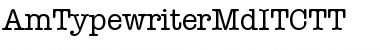 AmTypewriterMdITCTT Font