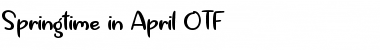 Springtime in April Font