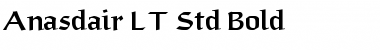 Anasdair LT Std Bold Font
