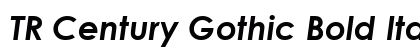 TR Century Gothic Bold Italic preview