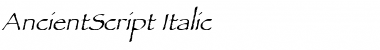 AncientScript Italic Font