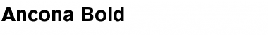 Ancona Bold Font Ancona Bold Font