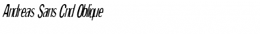 Download Andreas Sans Cnd Oblique Font