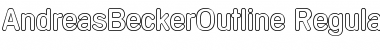 AndreasBeckerOutline Font