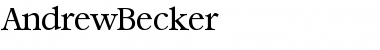 AndrewBecker Font