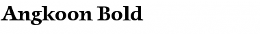 Angkoon-Bold Font