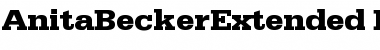 AnitaBeckerExtended Font