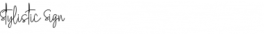 Stylistic Sign Font