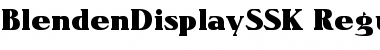 BlendenDisplaySSK Font