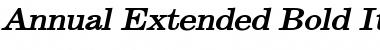 Annual-Extended Font