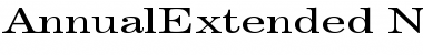 AnnualExtended Font