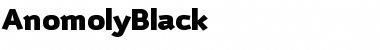 AnomolyBlack Regular Font