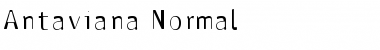 Antaviana Normal Font Antaviana Normal Font