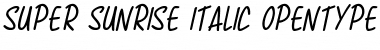 Super Sunrise Font
