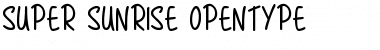 Super Sunrise Font