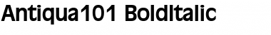 Antiqua101 BoldItalic Font