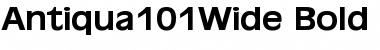 Antiqua101Wide Bold Font