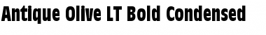 AntiqueOlive LT BoldCond Font