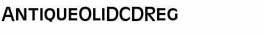 AntiqueOliDCDReg Font